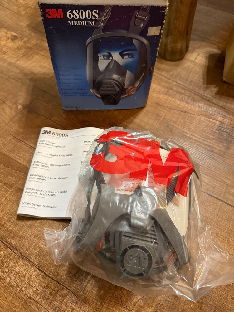 3M Full Face Mask, Mask Body Medium / 6800S Medium / New / Unopened
