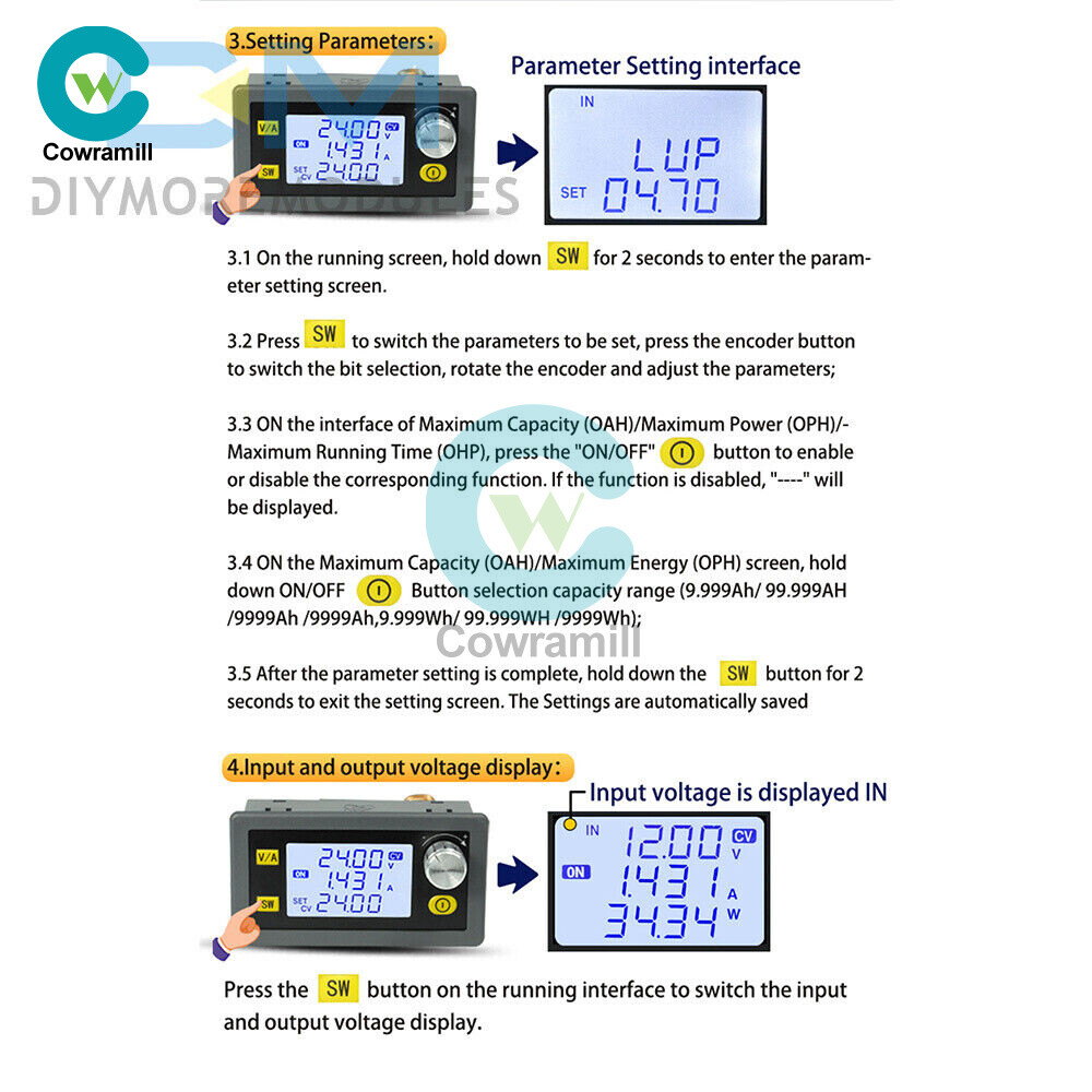 Adjustable CNC Regulated Power Supply Module Constant Volt&Current DC Step-down