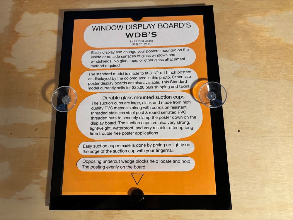 POSTER GLASS MOUNTING BOARD