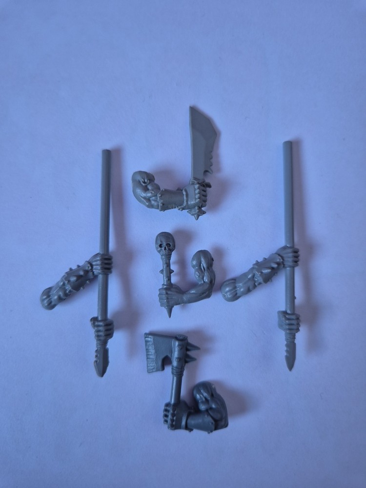 Warhammer Orc Boyz Command Arms X 5