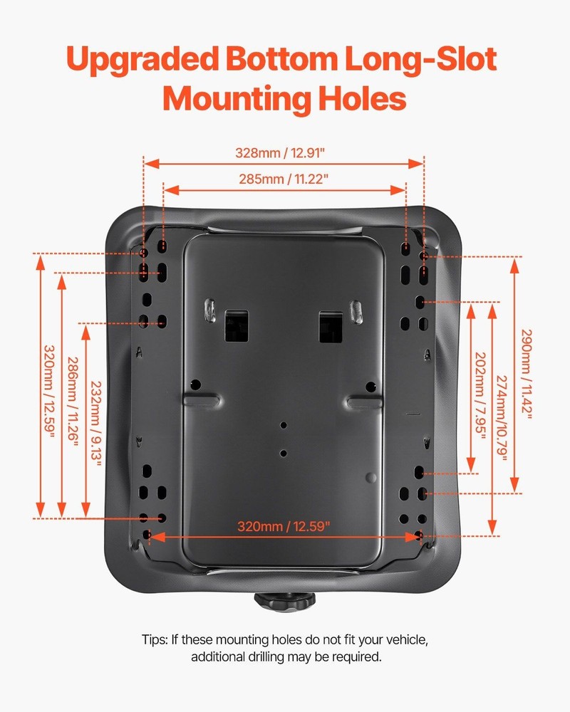 Efficient Shock Absorption Seat Frame 45mm Stroke 110-286.6lbs Load