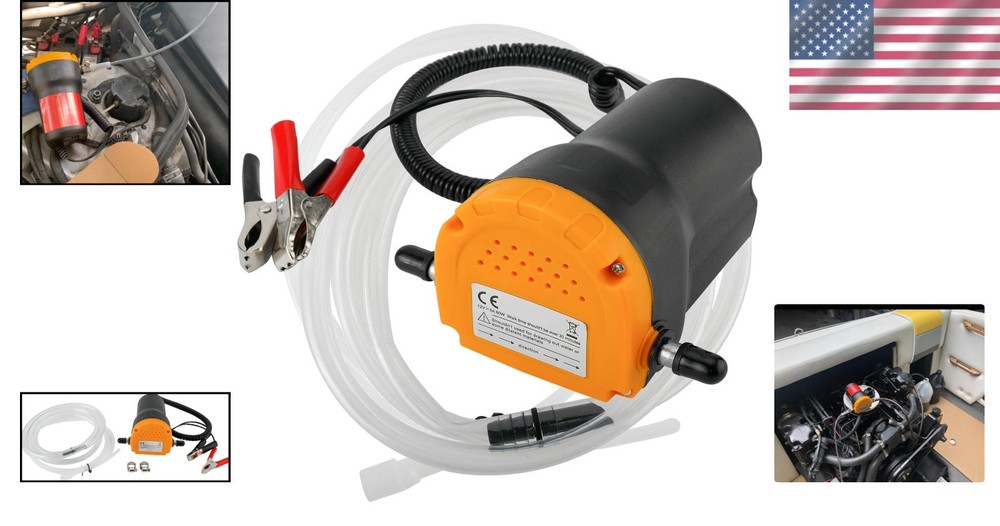 12V Diesel Fluid Transfer Pump with Accessories - Compact & User-Friendly