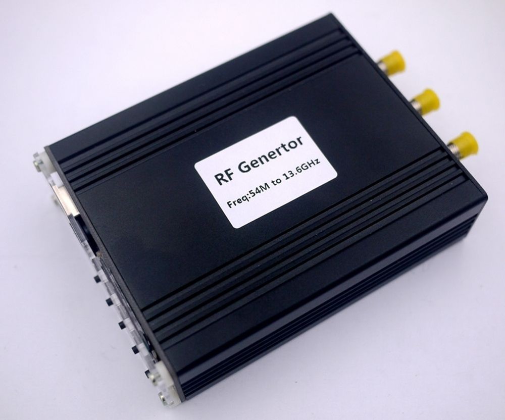 OLED digital ADF5355 54M-13.6GHz RF Source Generator Frequency Source moudle