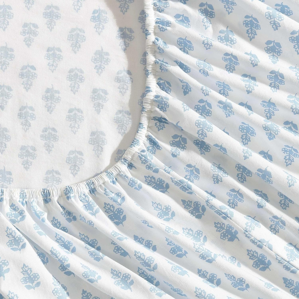 - King Sheet Set, Crisp & Cool Cotton Percale Bedding with Deep Pockets, Lightwe