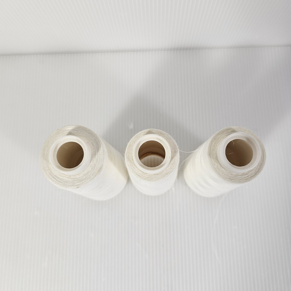3 Maxilock Serger Thread White Spools Polyester Overlock Sewing