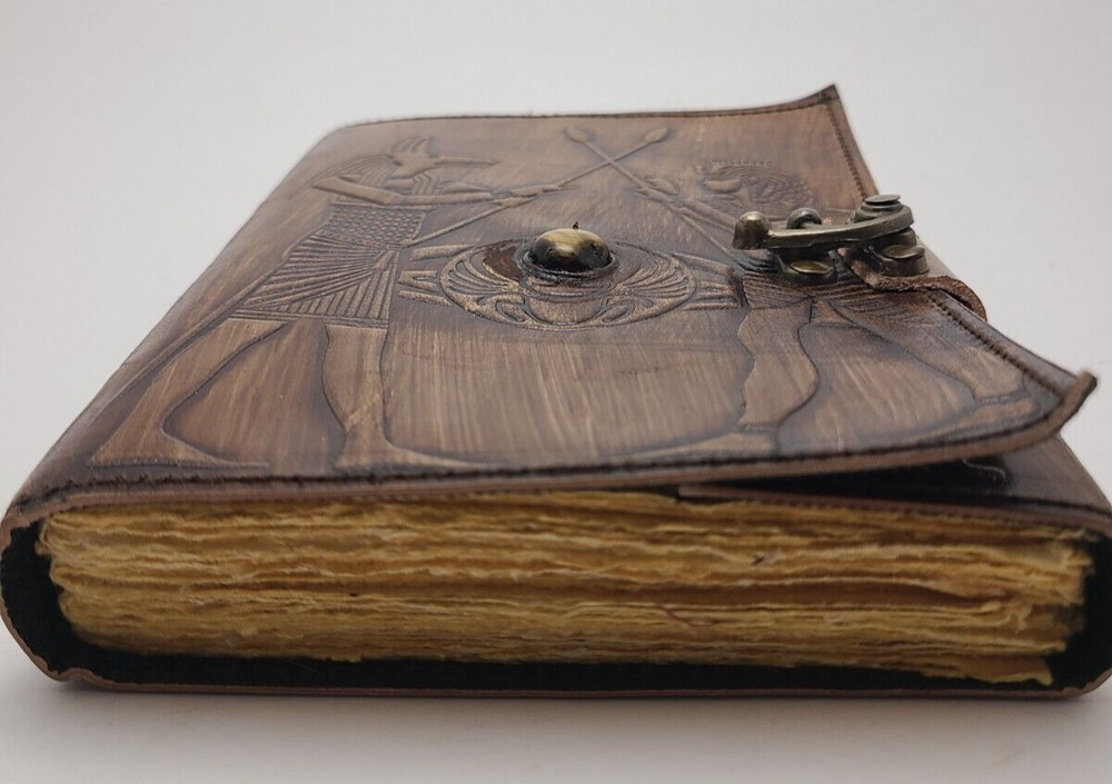 Egypt Themed Leather Journal Handmade Notebook or Diary