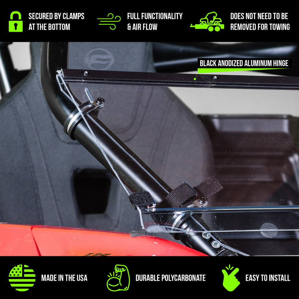 TERRARIDER CF MOTO ZFORCE 950 TILTING UTV WINDSHIELD - STD. 3/16"