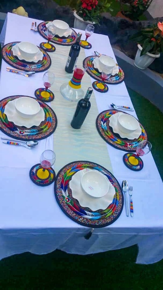 Beaded Table Mat