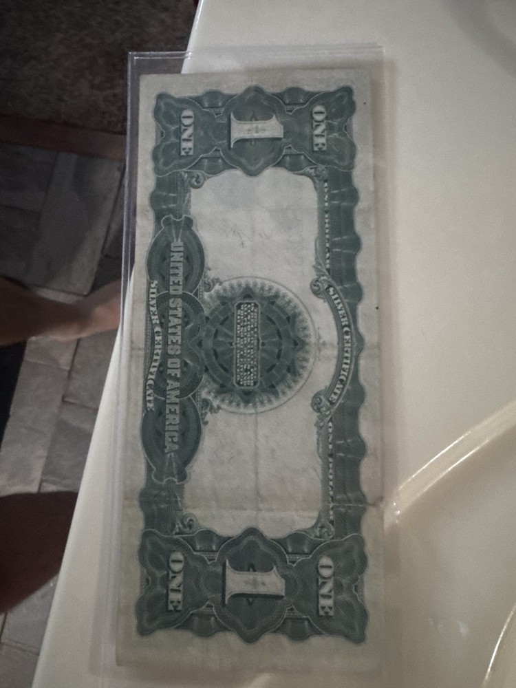FR. 233 1899 $1 ONE DOLLAR “BLACK EAGLE” SILVER CERTIFICATE ABOUT UNCIRCULATED