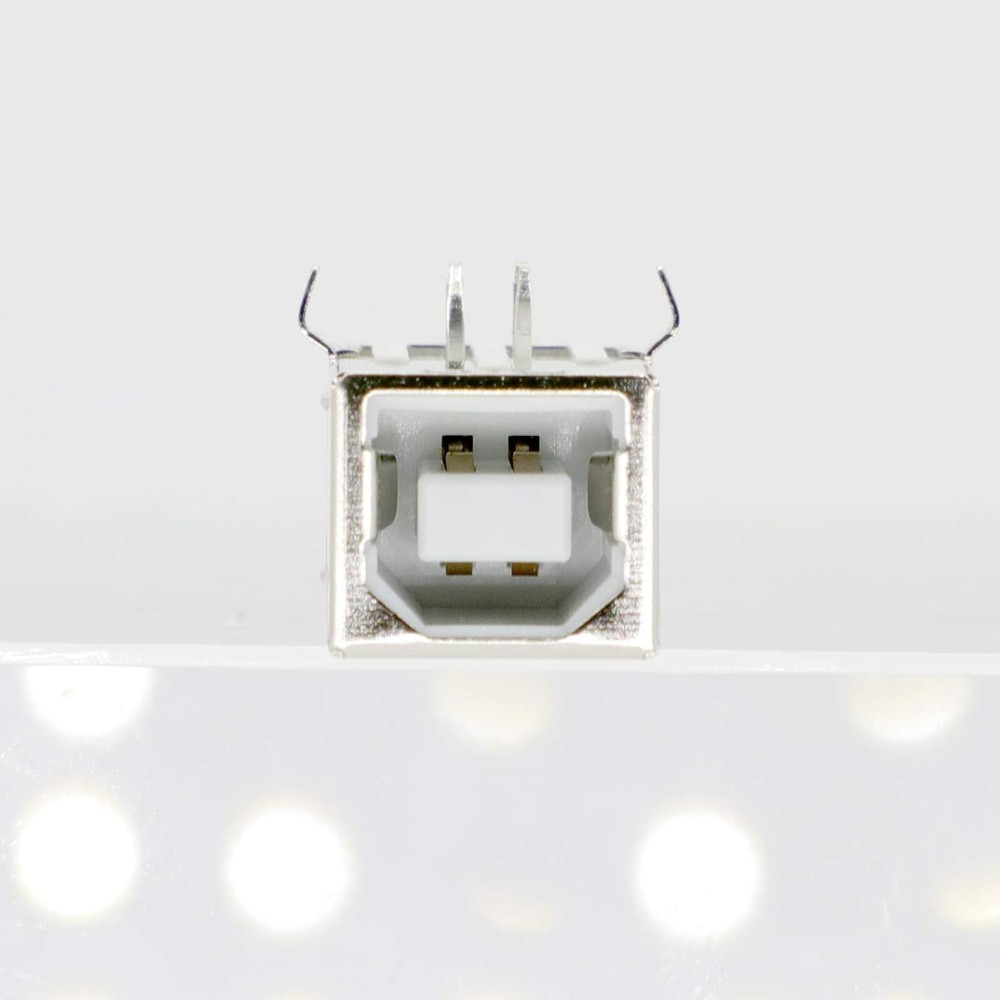 USB B Connector Socket 4-Pin Right Angle DIP Jack - 10 Pack for All Devices