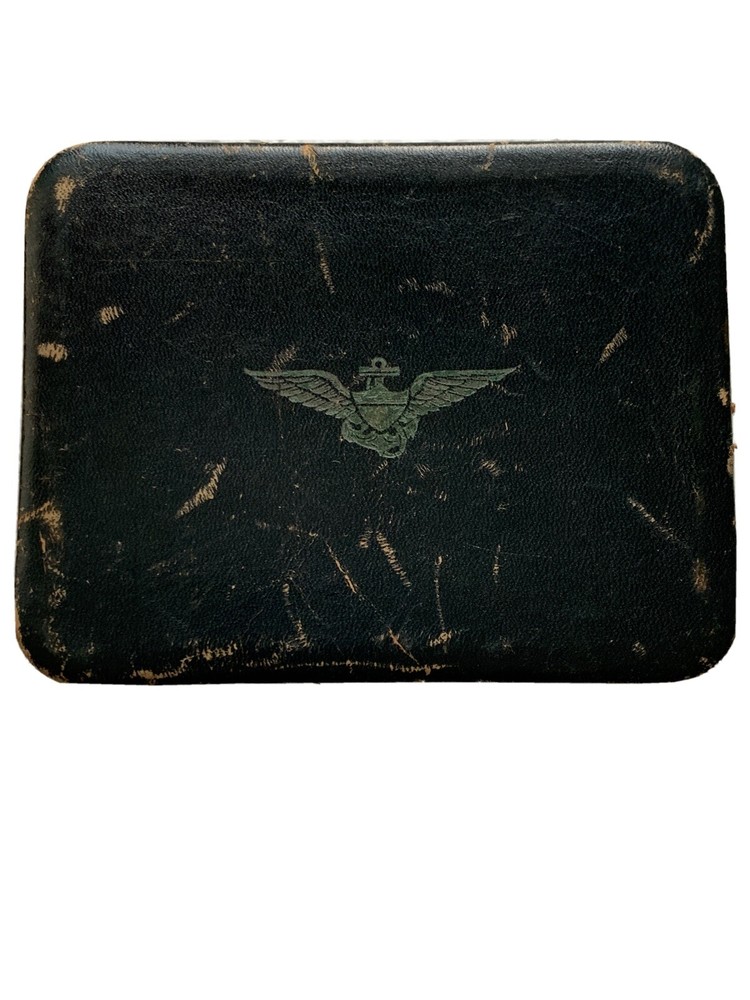WW 2 Era Pilot Leather Cigarette Case