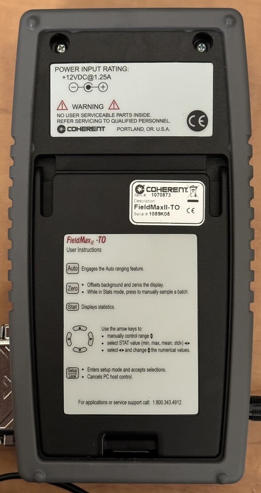 COHERENT FIELDMAX II LASER POWER METER Mainframe Only