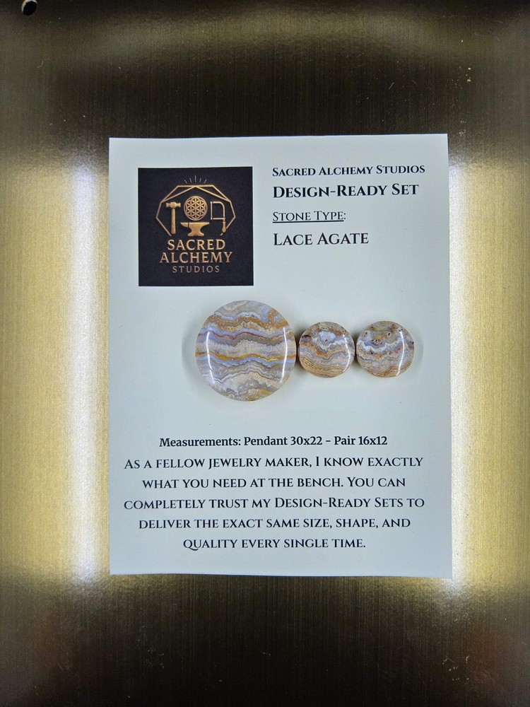 Circle Shape - Lace Agate - Design-Ready Set