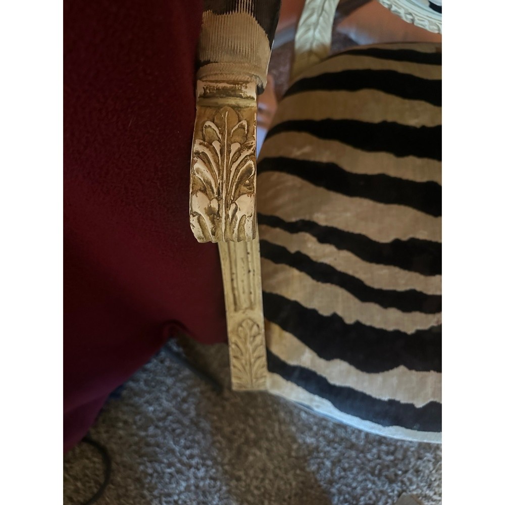 Antique zebra chair
