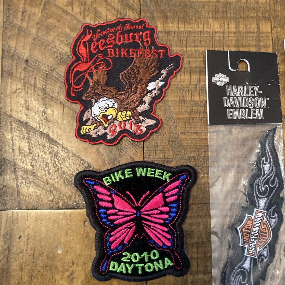 HARLEY-DAVIDSON PATCH AND PIN LOT