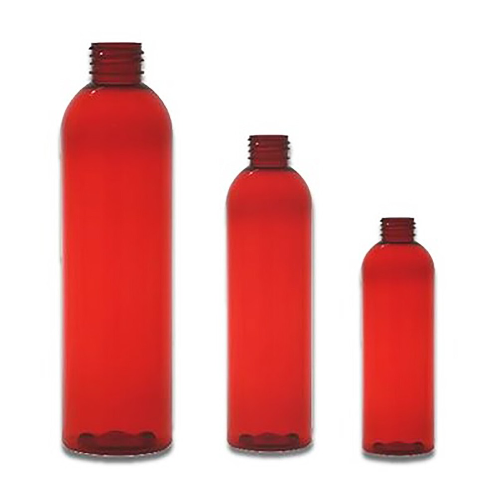 4 Oz Empty  Plastic Red Bullet PET Bottles without caps 10 PACK