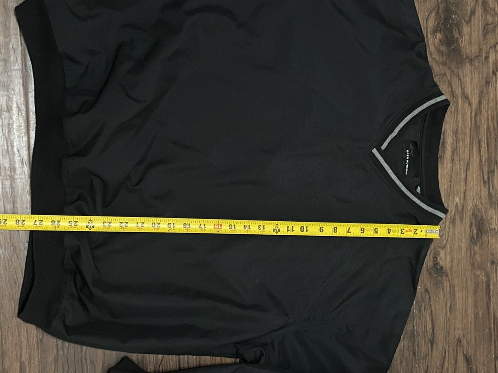 Greg Norman Black Pullover Windbreaker Large Longsleeve