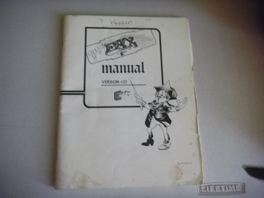 FAX original arcade game machine  manual