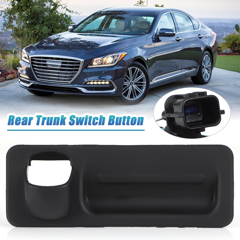Tailgate Switch Button Trunk Lid Lock Handle For 2014-2020 Hyundai Genesis G80