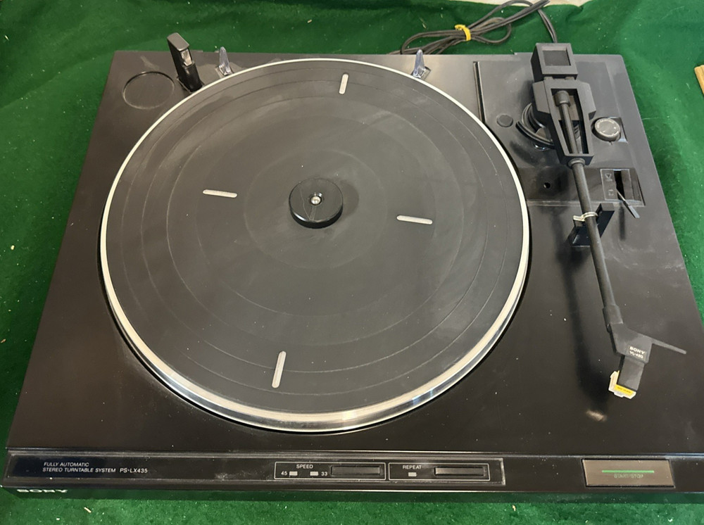 Sony PS-LX435 Stereo Full Automatic Turntable System Record Player TESTED