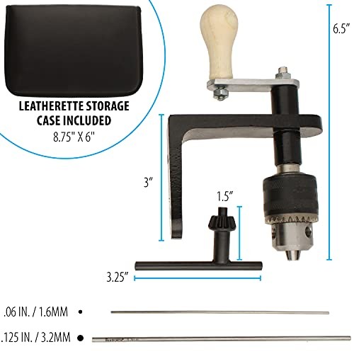 EZ Coiler Pro – Wire Elements – Includes Mountable Base, Chuck Key, 2 Mandrels