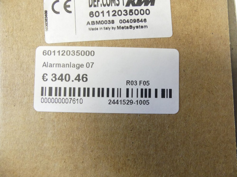 KTM Alarm System 07 M01435