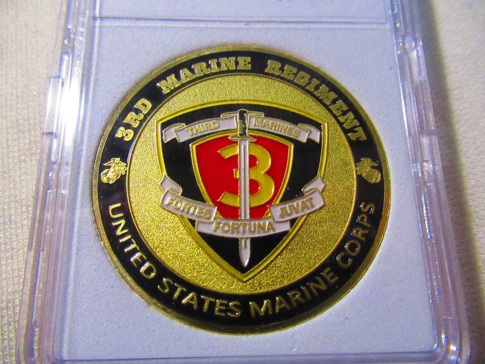 US MARINE CORPS - 3rd MARINE REGIMENT Challenge Coin