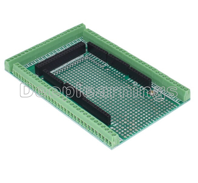 MEGA2560 Double PCB Prototype Screw Terminal Block Shield Board For Arduino