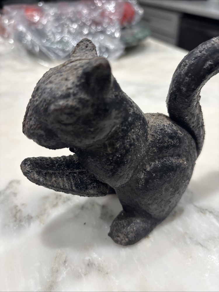Vintage Cast Iron Squirrel Nutcracker Unique!