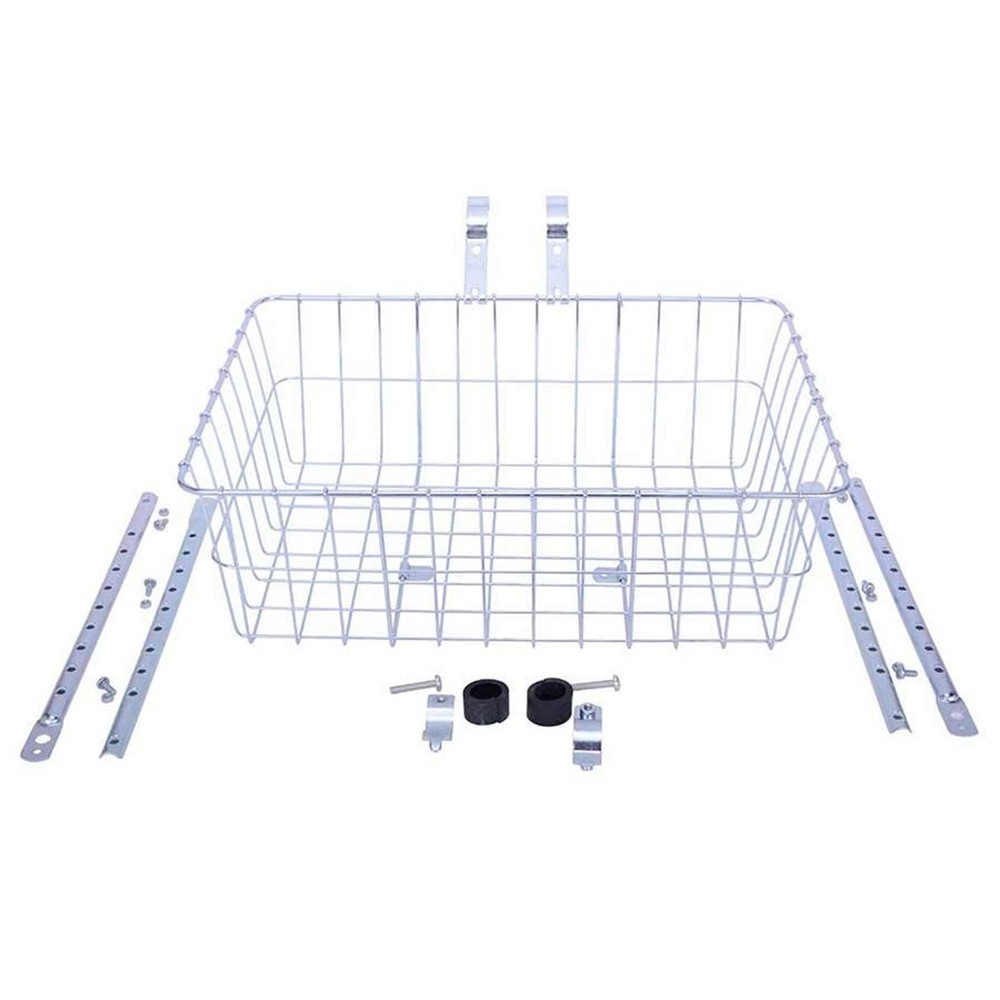 Wald Standard Large Bicycle Basket - Silver 1392