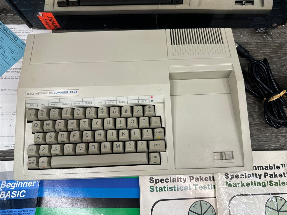 Vintage Texas Instruments TI 99/4A Home Computer In Box