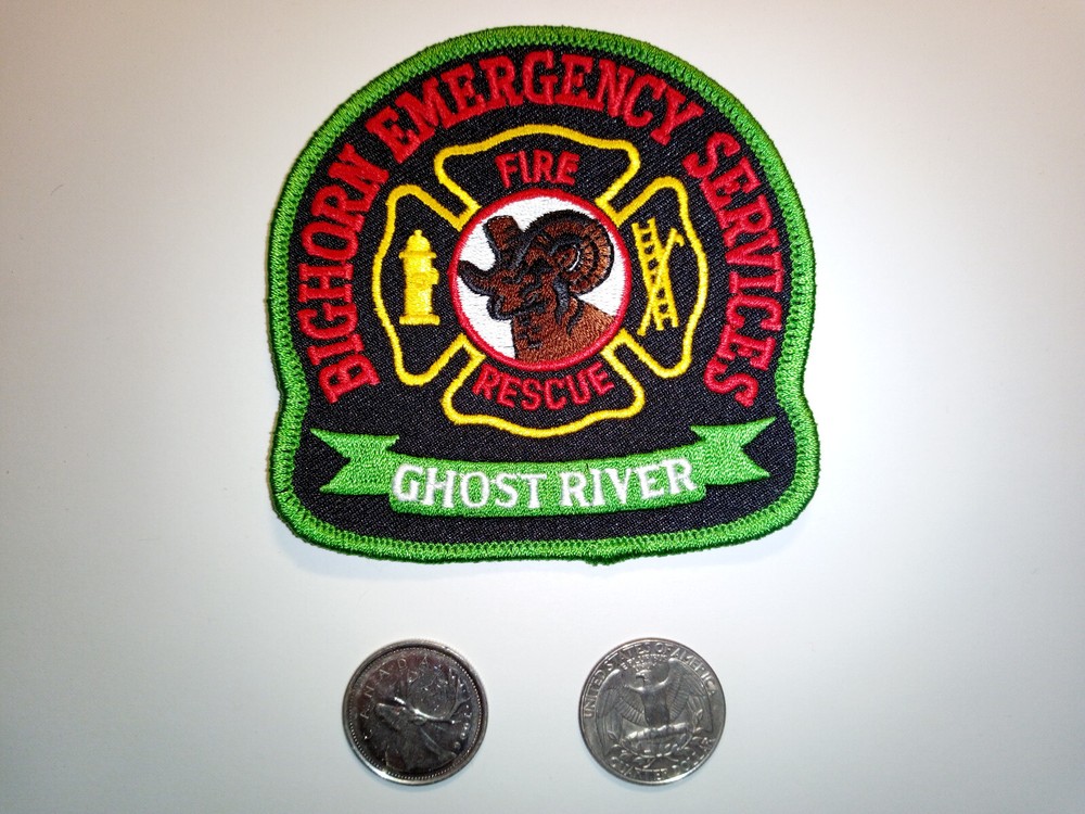 Bighorn Emergency Services Fire Rescue Ghost River Patch Badge Crest