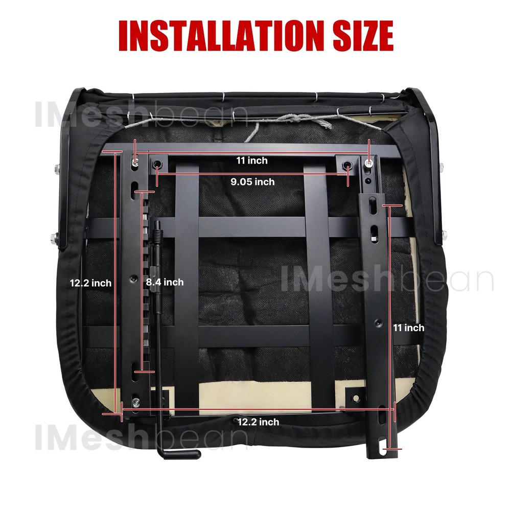 Tractor Forklift Seat Excavator Universal Adjustable Backrest Armrest Safty Belt