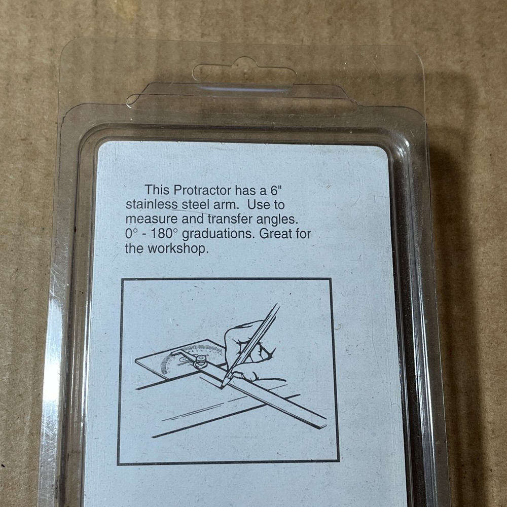 Skill Tech 6" Protractor Steel Arm Positive Adjustment D9 M40871