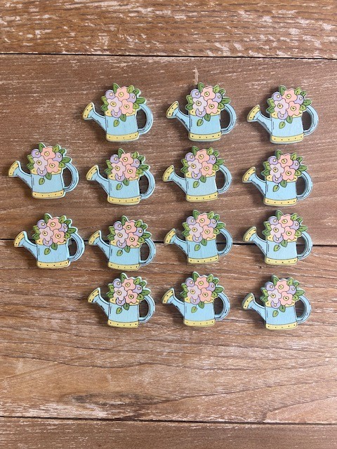 100 Wooden Chips - Easter / Spring Theme - Great for crafting, scrapbooking, etc