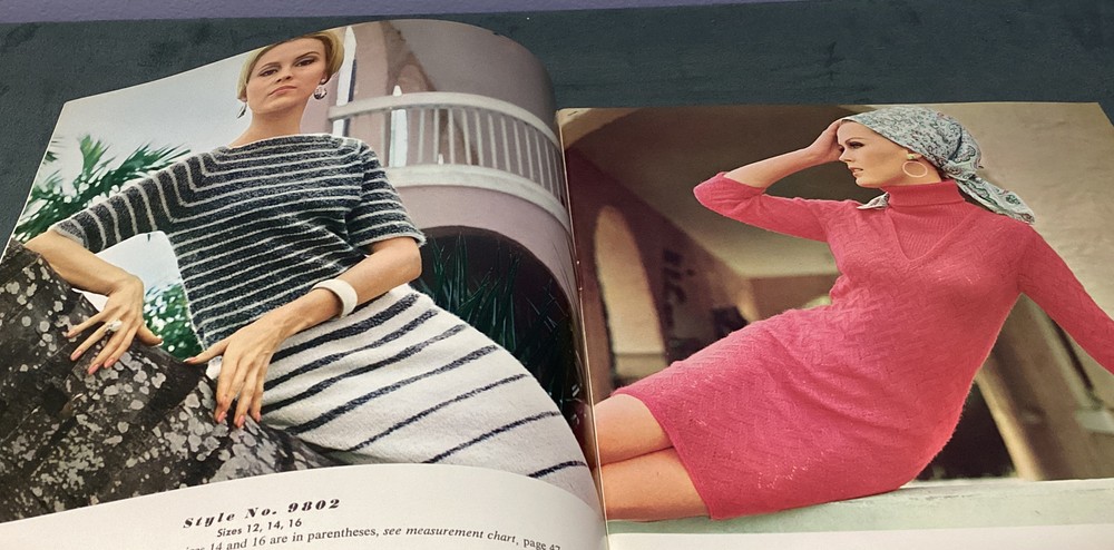 1967 New Hand Knits Fleisher Bear Sweaters Dresses Coats Pattern Book