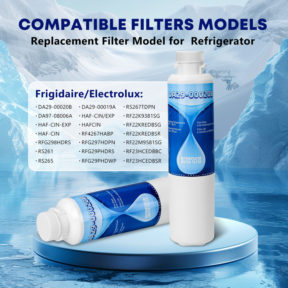 6 Pack DA29-00020B Refrigerator Water Filter, Replacement for Samsung