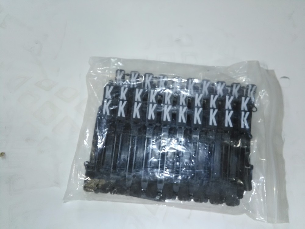 Budco Tie Wrap Marker K 3"BLK-W/TAG 100 per pack
