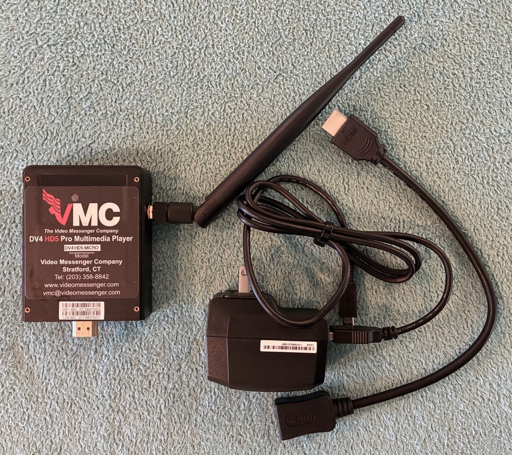 VMC DV4 HD5 Micro PRO Multimedia Player T4-E2 by Video Messenger Co.