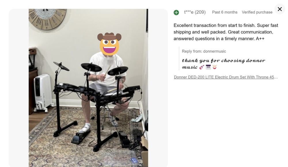 🥁 Donner DED-200 Lite Electric Drum Set