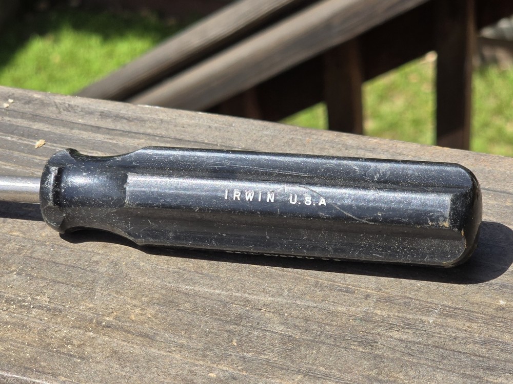 Irwin Philips #3 Screwdriver BELL SYSTEM B3 Black Handle 11" Long