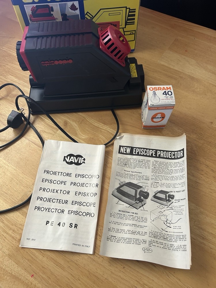 Vintage Episcopio Multi-Purpose Projector In Original Box