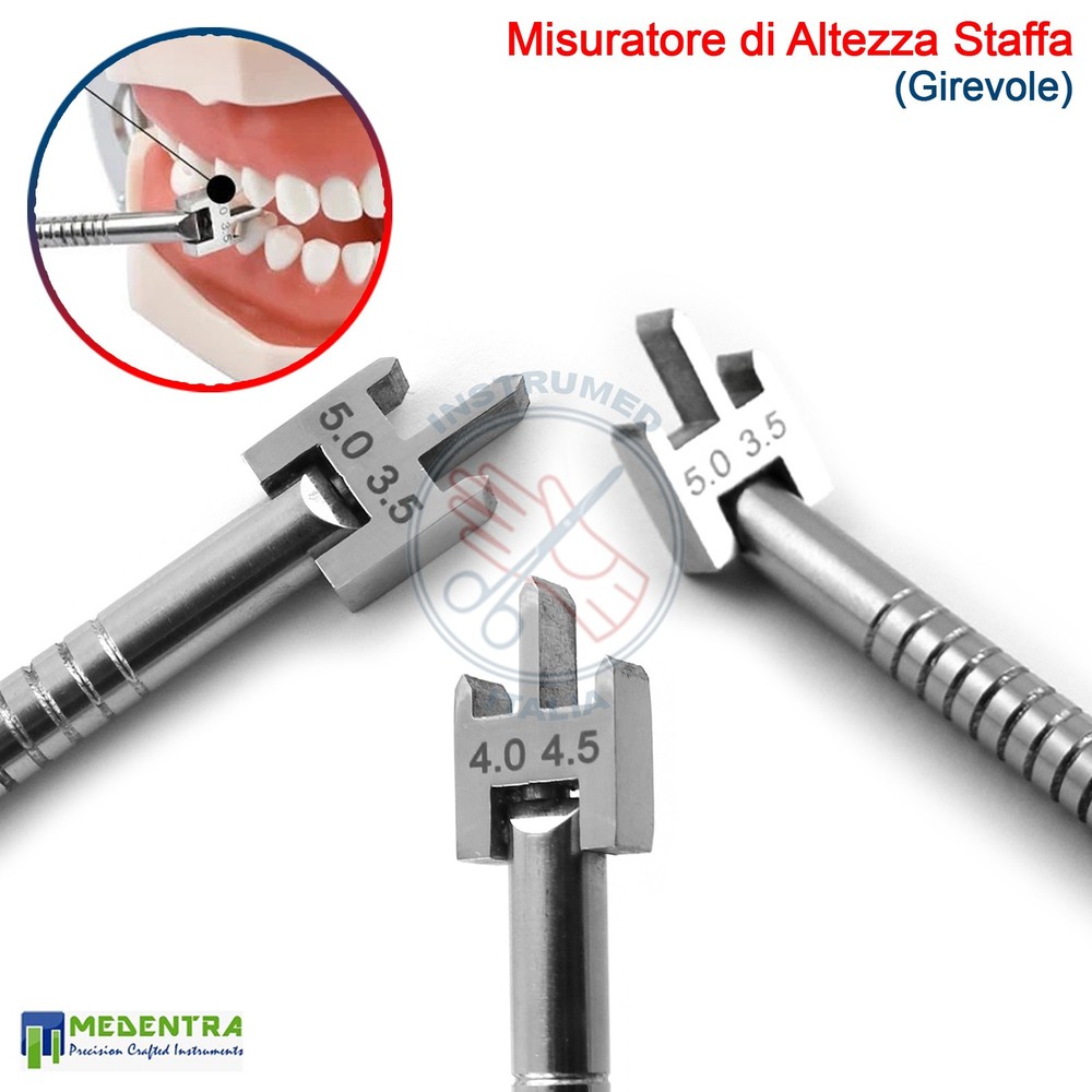 Bracket Height Meter for Bracket Positioning Dental Orthodontics