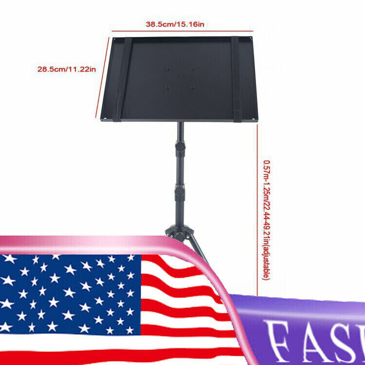 Mobile Projector Floor Tripod Stand Adjustable Height Laptop Holder with Tray