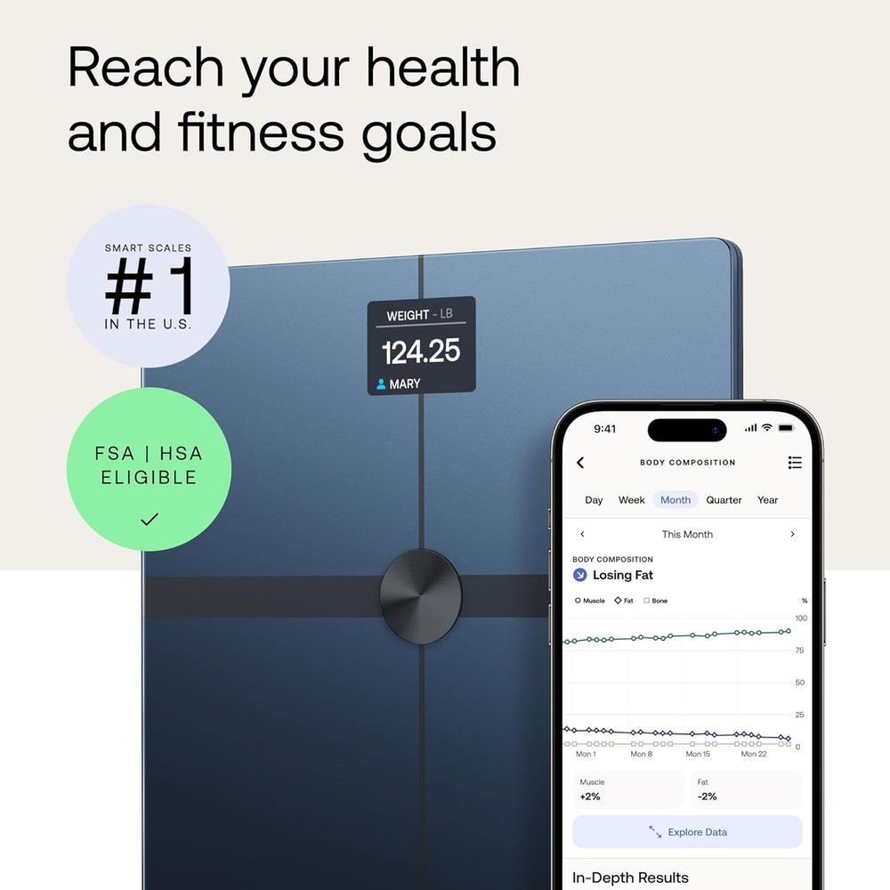 WITHINGS Smart Scale Body Smart Black