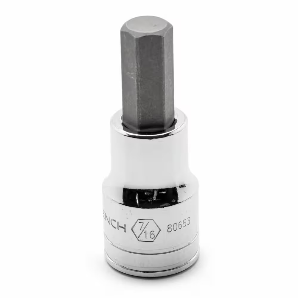 1/2 In. Drive 7/16 In. Hex Bit Socket