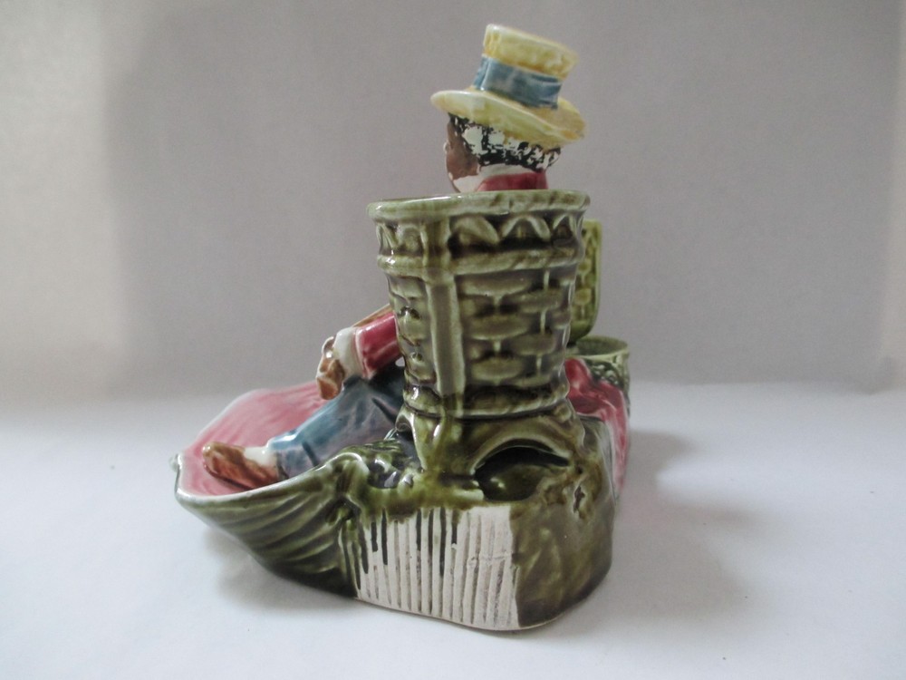 Vintage Banjo Playing Match Holder