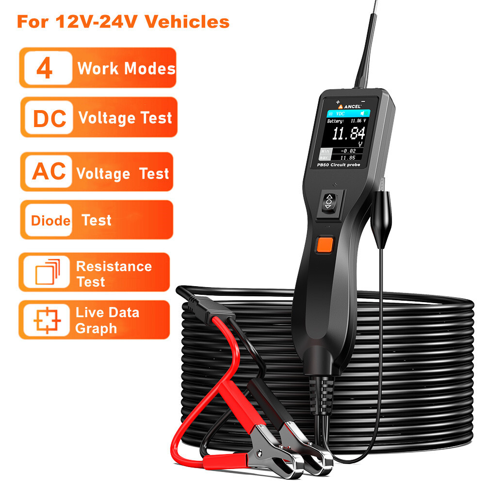 12v 24v Volt Car Power Circuit Probe Test Resistance Component Activation Test
