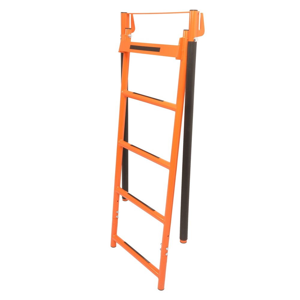 Orange 5 Step Utility Access Ladder Designed For Trailers With 48" Deck Rails