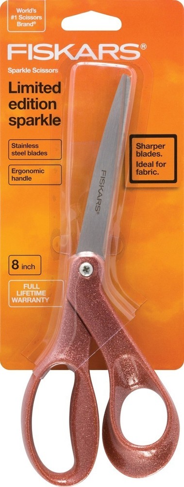 Fiskars 8 Inch Sparkle Scissors Copper